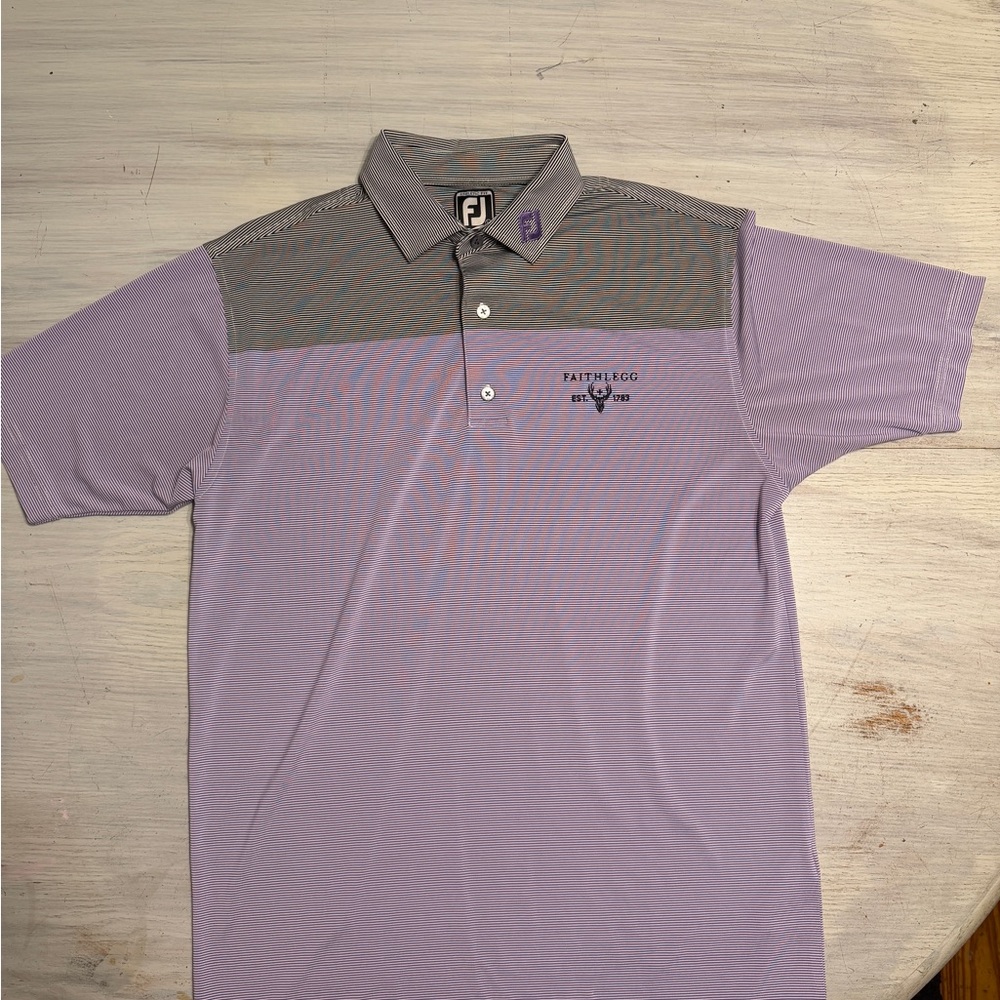 FootJoy Lavender and Gray Men's Polo Shirt